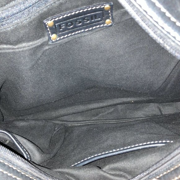 Vintage Fossil - Black Smooth Leather Large Purse - Picture 16 of 16